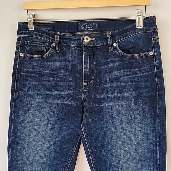 Lucky Brand Brooke Capri Jeans Dark Wash Size 6 - Picture 3 of 15